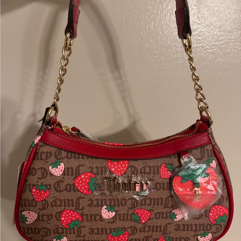 Juicy Couture Brown Strawberry Shoulder Bag